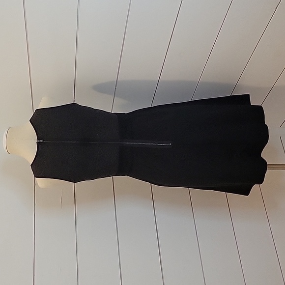LOFT Ann Taylor size 0 little black dress mini two toned/textured black - Picture 3 of 5